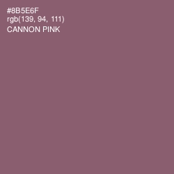 #8B5E6F - Cannon Pink Color Image