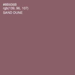 #8B606B - Sand Dune Color Image