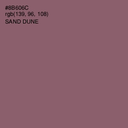 #8B606C - Sand Dune Color Image