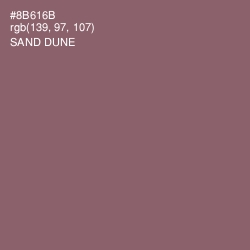 #8B616B - Sand Dune Color Image
