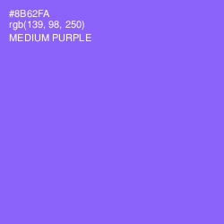 #8B62FA - Medium Purple Color Image