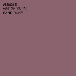 #8B636E - Sand Dune Color Image