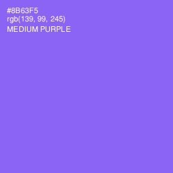 #8B63F5 - Medium Purple Color Image