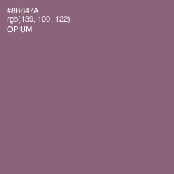 #8B647A - Opium Color Image