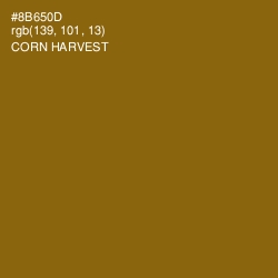 #8B650D - Corn Harvest Color Image