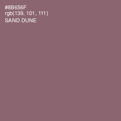 #8B656F - Sand Dune Color Image