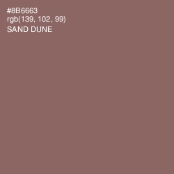 #8B6663 - Sand Dune Color Image