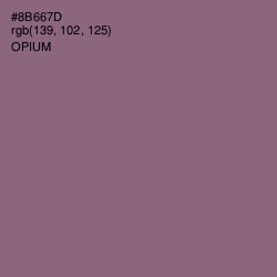 #8B667D - Opium Color Image