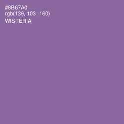 #8B67A0 - Wisteria Color Image