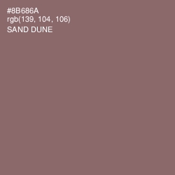 #8B686A - Sand Dune Color Image