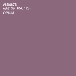 #8B687B - Opium Color Image