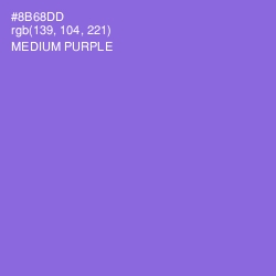 #8B68DD - Medium Purple Color Image