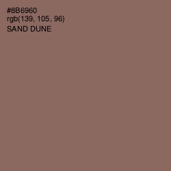 #8B6960 - Sand Dune Color Image