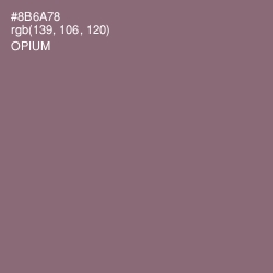 #8B6A78 - Opium Color Image