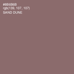 #8B6B6B - Sand Dune Color Image