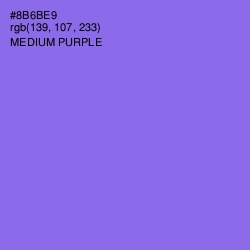 #8B6BE9 - Medium Purple Color Image