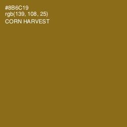 #8B6C19 - Corn Harvest Color Image