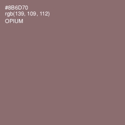 #8B6D70 - Opium Color Image