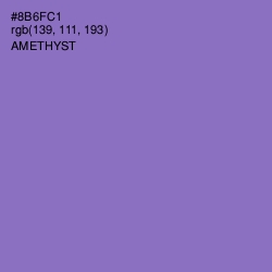 #8B6FC1 - Amethyst Color Image