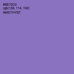 #8B72C0 - Amethyst Color Image