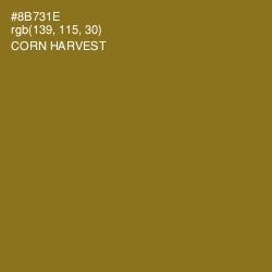 #8B731E - Corn Harvest Color Image