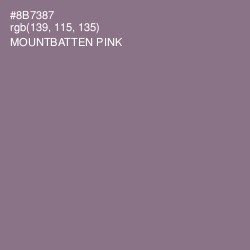 #8B7387 - Mountbatten Pink Color Image