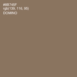 #8B745F - Domino Color Image