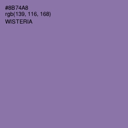 #8B74A8 - Wisteria Color Image