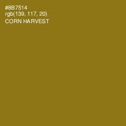 #8B7514 - Corn Harvest Color Image