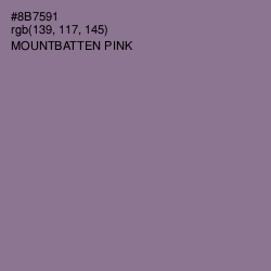 #8B7591 - Mountbatten Pink Color Image