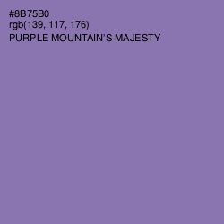 #8B75B0 - Purple Mountain's Majesty Color Image