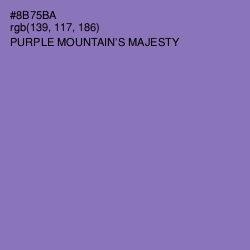 #8B75BA - Purple Mountain's Majesty Color Image