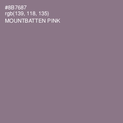 #8B7687 - Mountbatten Pink Color Image