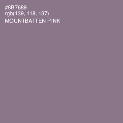 #8B7689 - Mountbatten Pink Color Image