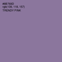 #8B769D - Trendy Pink Color Image