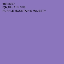 #8B76BD - Purple Mountain's Majesty Color Image