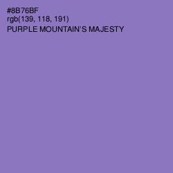 #8B76BF - Purple Mountain's Majesty Color Image