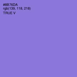 #8B76DA - True V Color Image