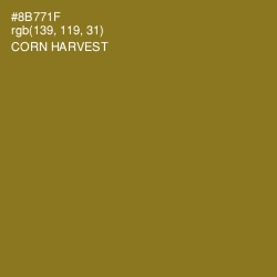 #8B771F - Corn Harvest Color Image