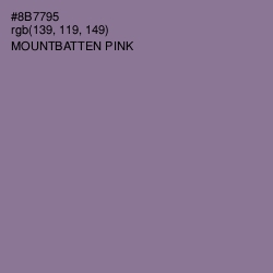 #8B7795 - Mountbatten Pink Color Image