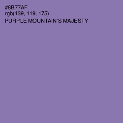 #8B77AF - Purple Mountain's Majesty Color Image