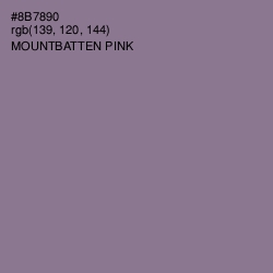 #8B7890 - Mountbatten Pink Color Image