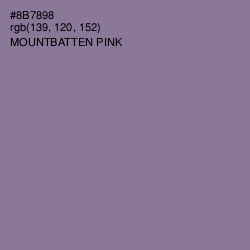 #8B7898 - Mountbatten Pink Color Image