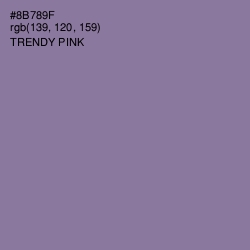 #8B789F - Trendy Pink Color Image