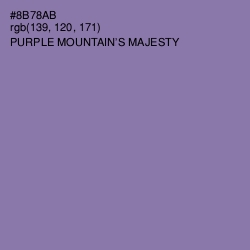 #8B78AB - Purple Mountain's Majesty Color Image