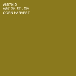 #8B791D - Corn Harvest Color Image