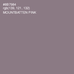 #8B7984 - Mountbatten Pink Color Image