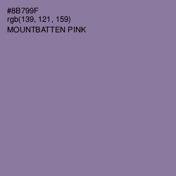 #8B799F - Mountbatten Pink Color Image