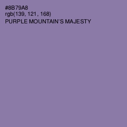 #8B79A8 - Purple Mountain's Majesty Color Image