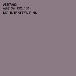 #8B7A83 - Mountbatten Pink Color Image